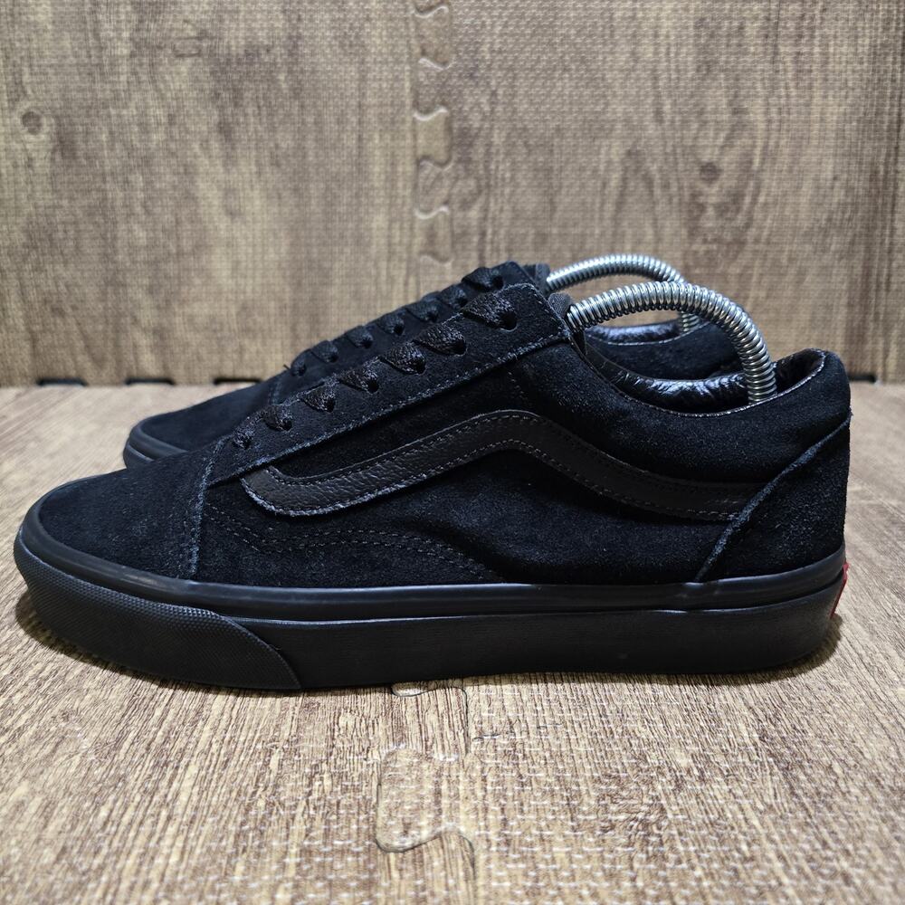 Vans Old Skool Triple Black Suede Sneakers Womens 7.5 Mens 6 Shoes